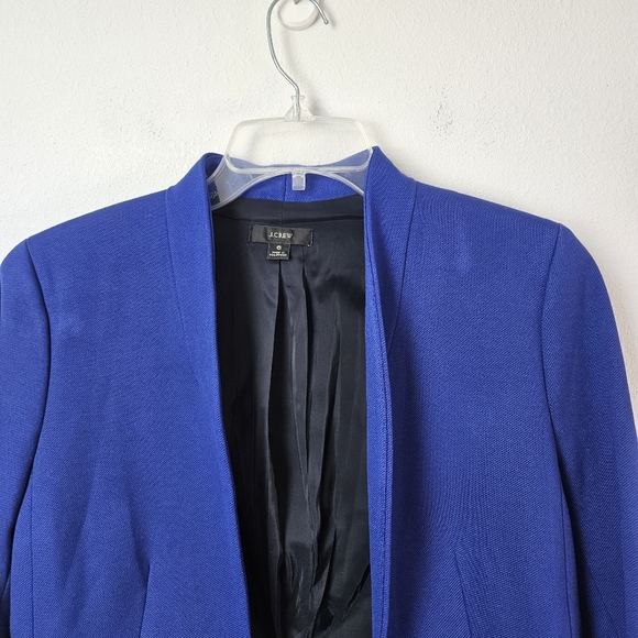 J. Crew Going-Out Blazer in Stretch Twill, Size 6 Royal Blue - Picture 4 of 7